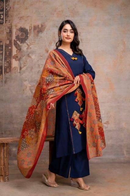 Jaipuri 3pcs Mumbai kurti factory